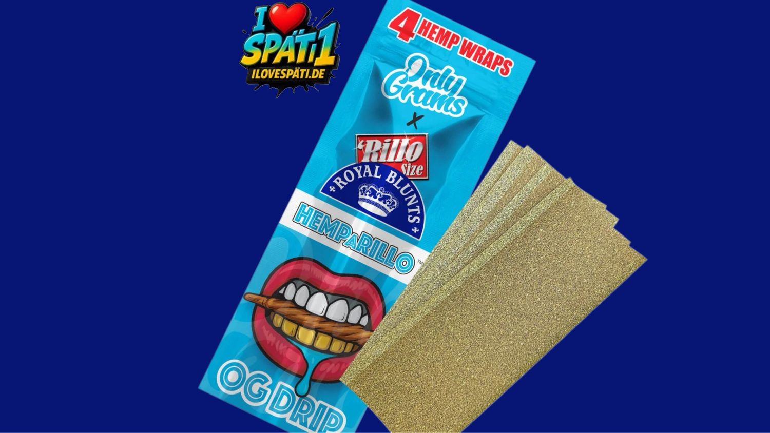 Hemparillo OG Drip Hemp Wraps 4 Stück