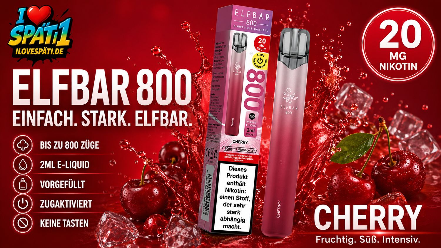 Elfbar 800 CHERRY 20ml
