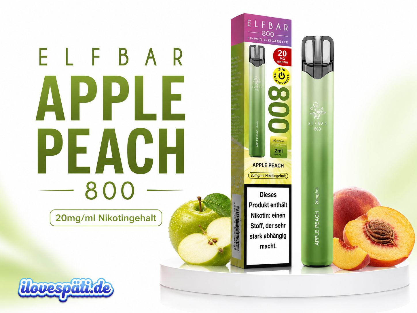 Elfbar 800 Apple Peach