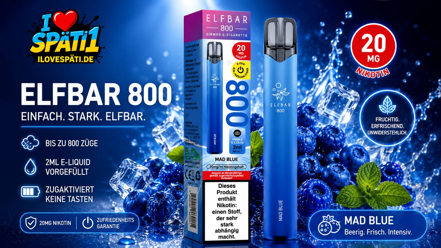 Elfbar 800 Mad Blue