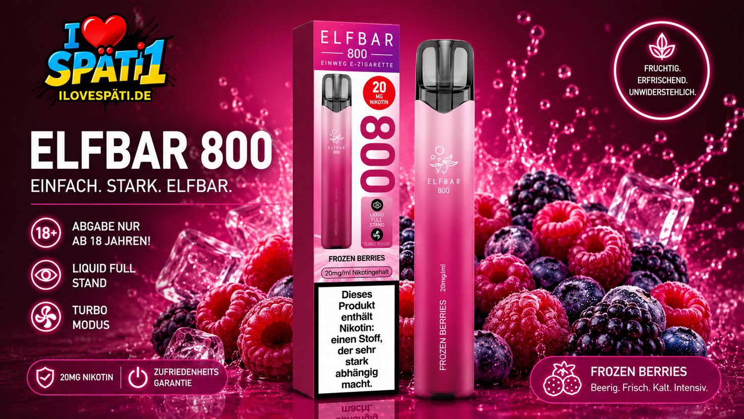 Elfbar 800 Frozen Berries