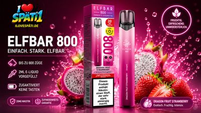 Elfbar 800 Dragon Fruit Strawberry