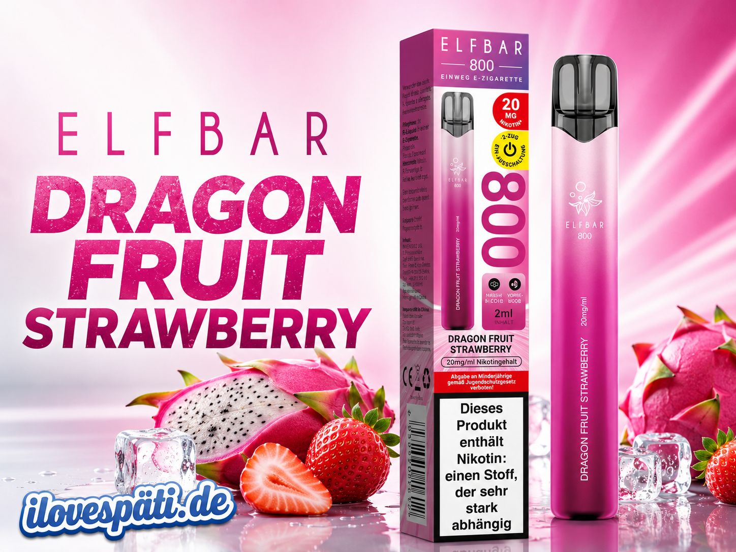 Elfbar 800 Dragon Fruit Strawberry