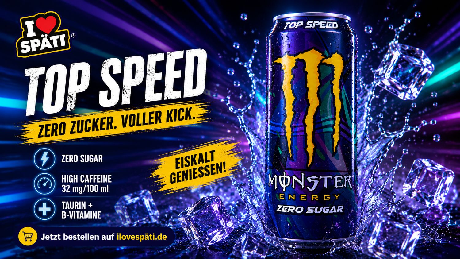 Monster Energy Top Speed Zero Sugar 500ml