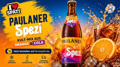 Paulaner Spezi 0,5l Glasflasche