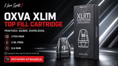OXVA Xlim Top Fill Cartridge 0,6 Ohm 3er Pack