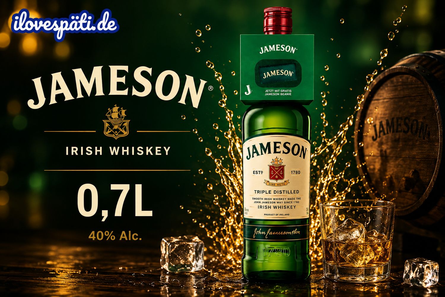 Jameson Irish Whiskey 0,7l