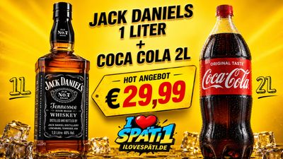 Jack Daniel’s 1l + Coca-Cola 2l Bundle
