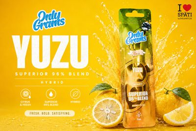 OnlyGrams Prime Yuzu Superior 96% Blend Vape 1ml