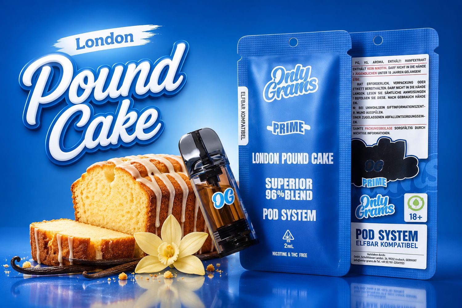 OnlyGrams Superior Blend London Pound Cake 2ml Pod