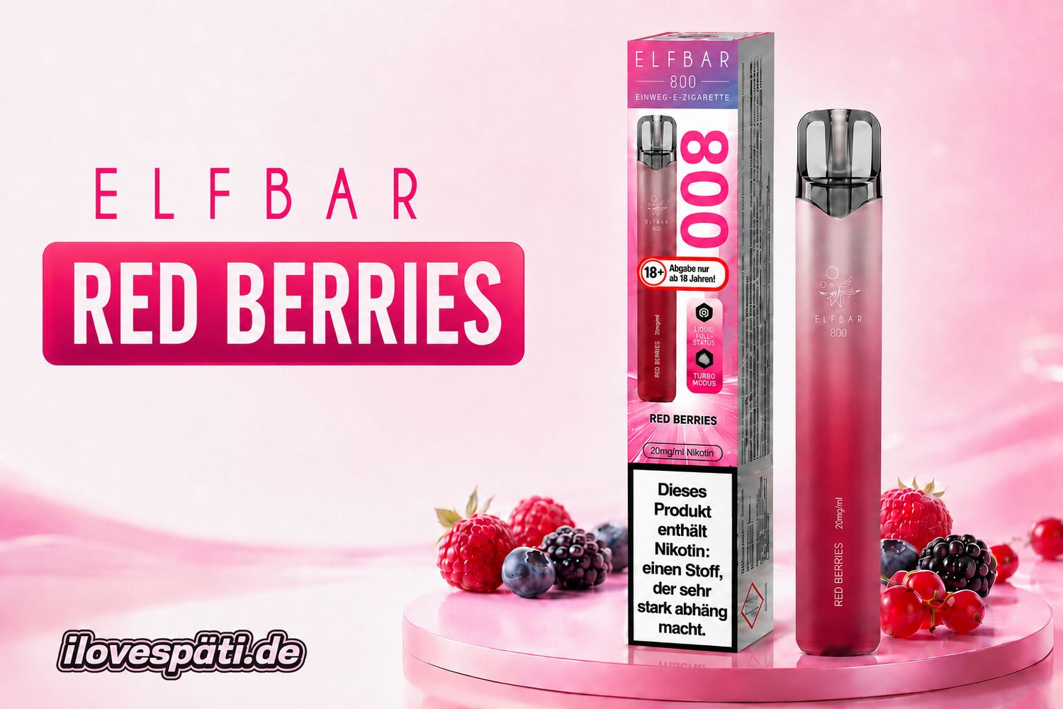 Elfbar 800 Red Berries 20mg