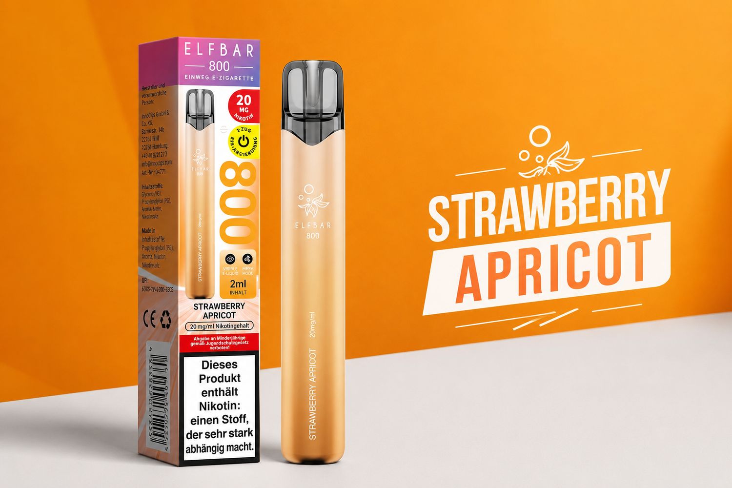 Elfbar 800 Strawberry Apricot 20mg
