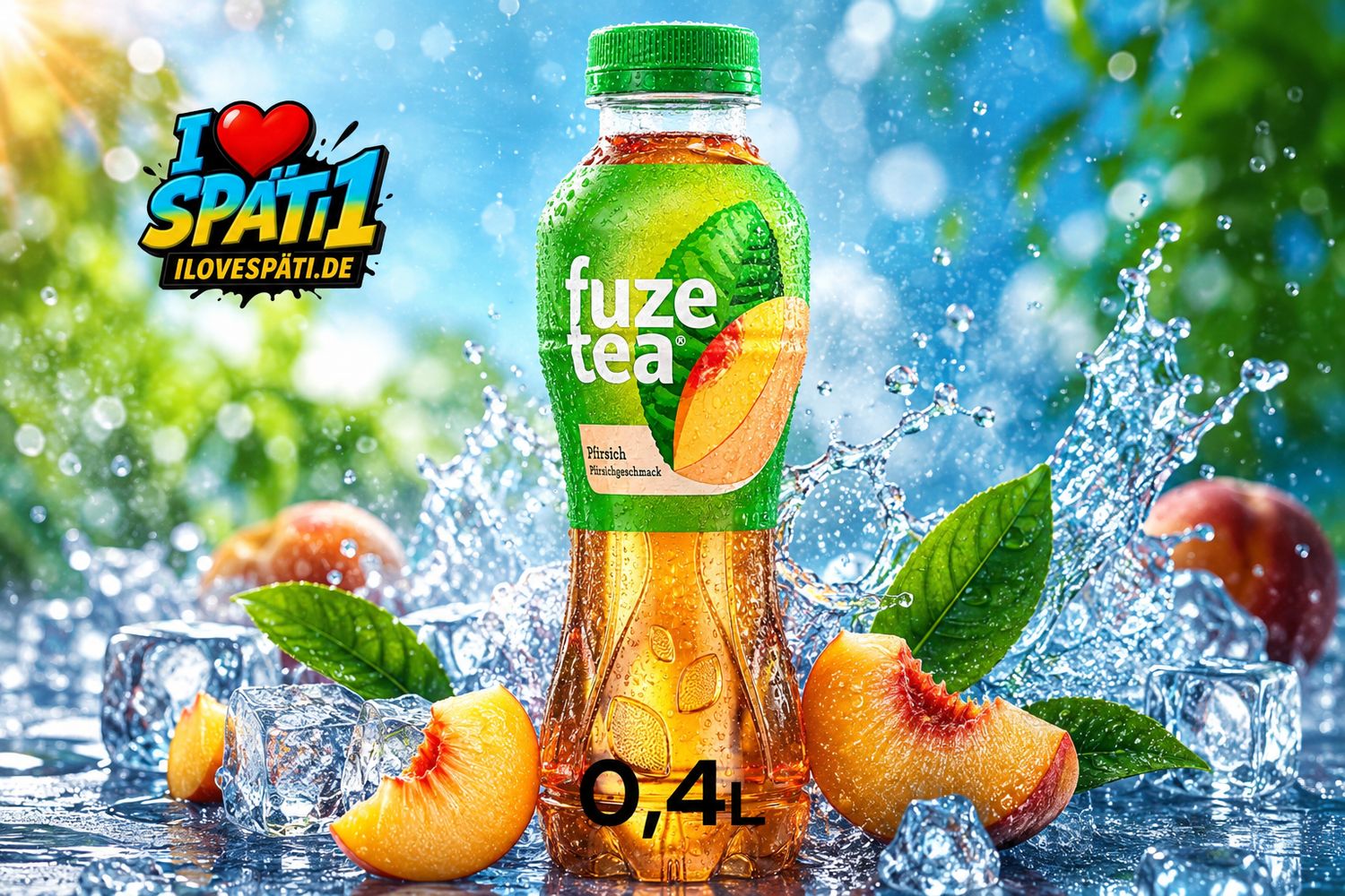Fuze Tea Schwarzer Tee Pfirsich 0,4L
