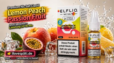 Elfliq Nic Salt Lemon Peach Passion Fruit 10mg 10ml