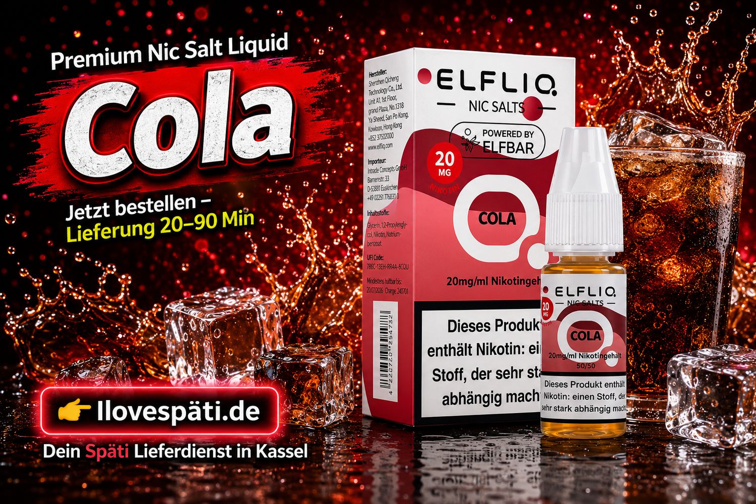 Elfliq Nic Salt Cola 20mg 10ml