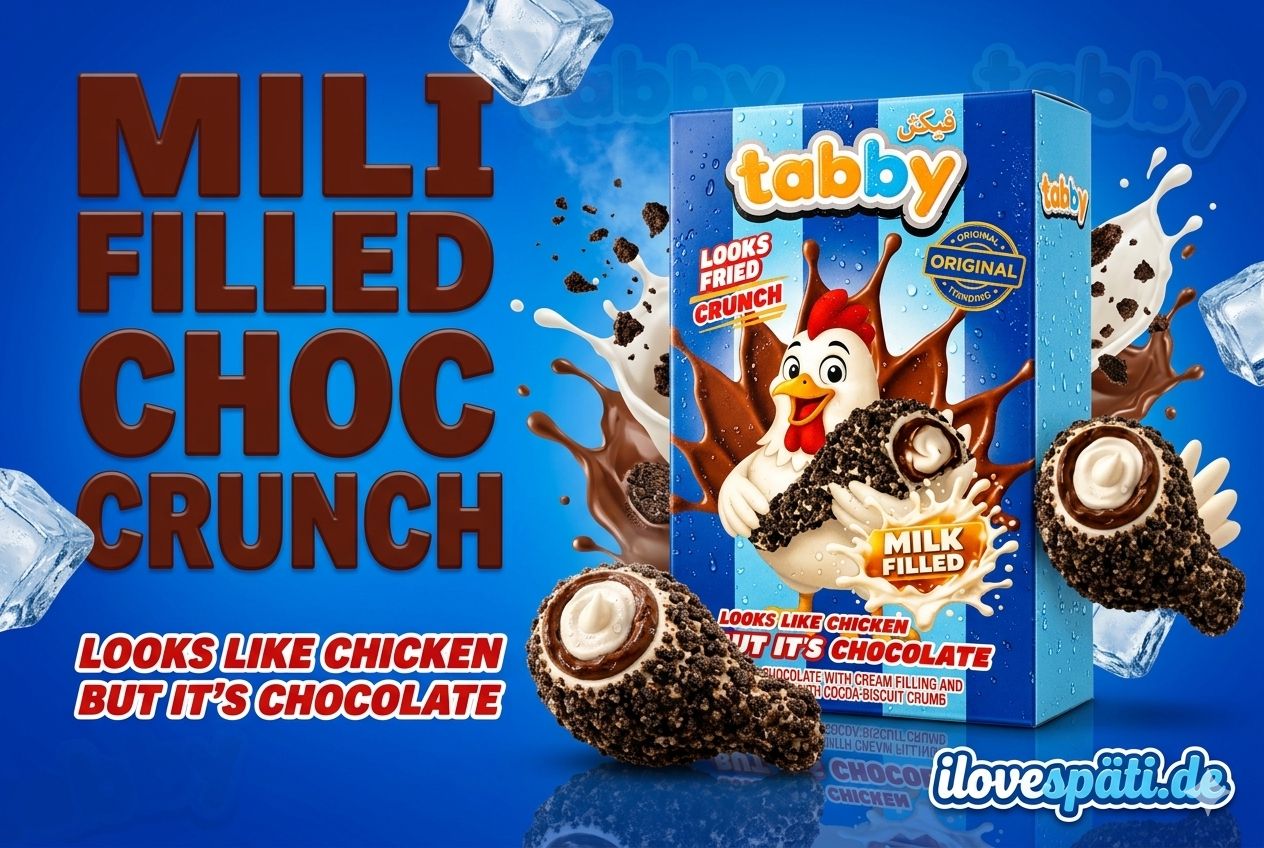 Tabby Milk Filled Choc Crunch 50g