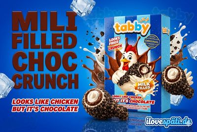Tabby Milk Filled Choc Crunch 50g