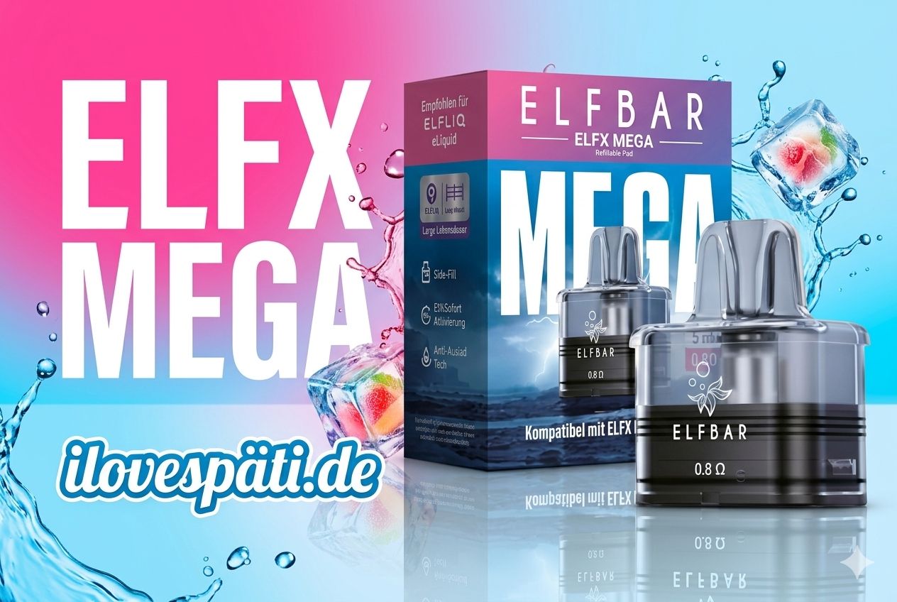 ELFBAR ELFX Mega Leer Pod 10ml 0,8 Ohm