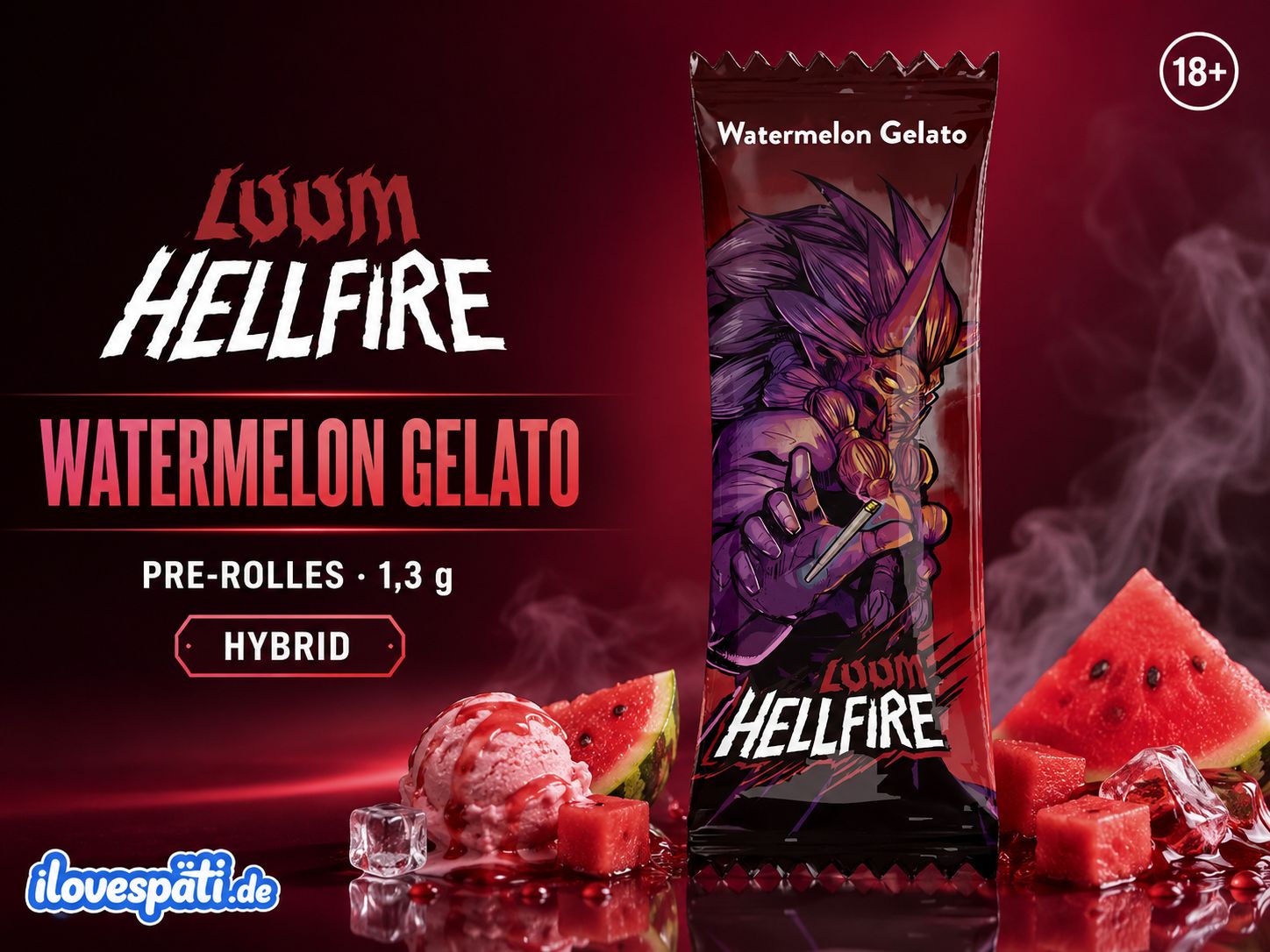 LOOM Hellfire Watermelon Gelato Pre-Roll 1 Stück 1,3 g Hybrid