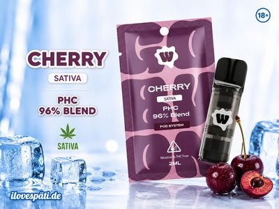 Weed for Friends Cherry PHC Pod 2 ml Sativa 96% PHC Blend nikotinfrei THC-frei
