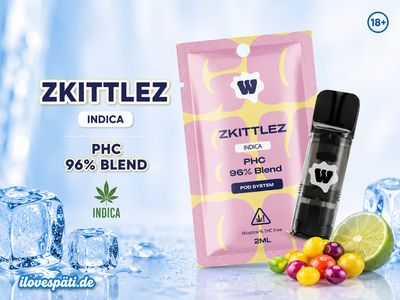 Weed for Friends Zkittlez PHC Pod 2 ml Indica 96% PHC Blend nikotinfrei THC-frei