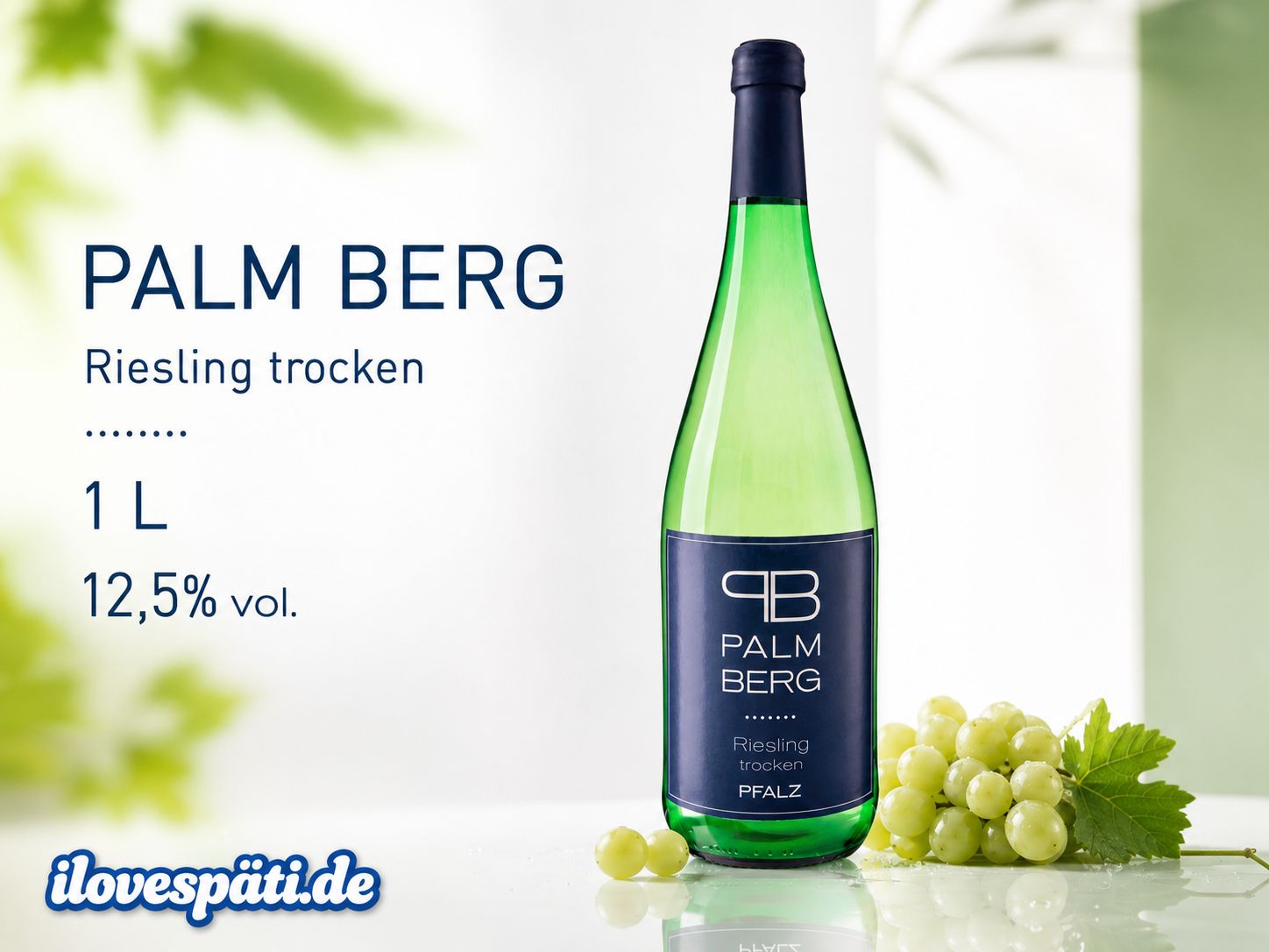 Palm Berg Riesling trocken Pfalz 1 l 12,5% vol