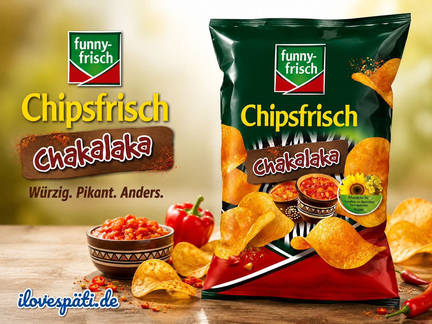 funny-frisch Chipsfrisch Chakalaka Kartoffelchips 175 g