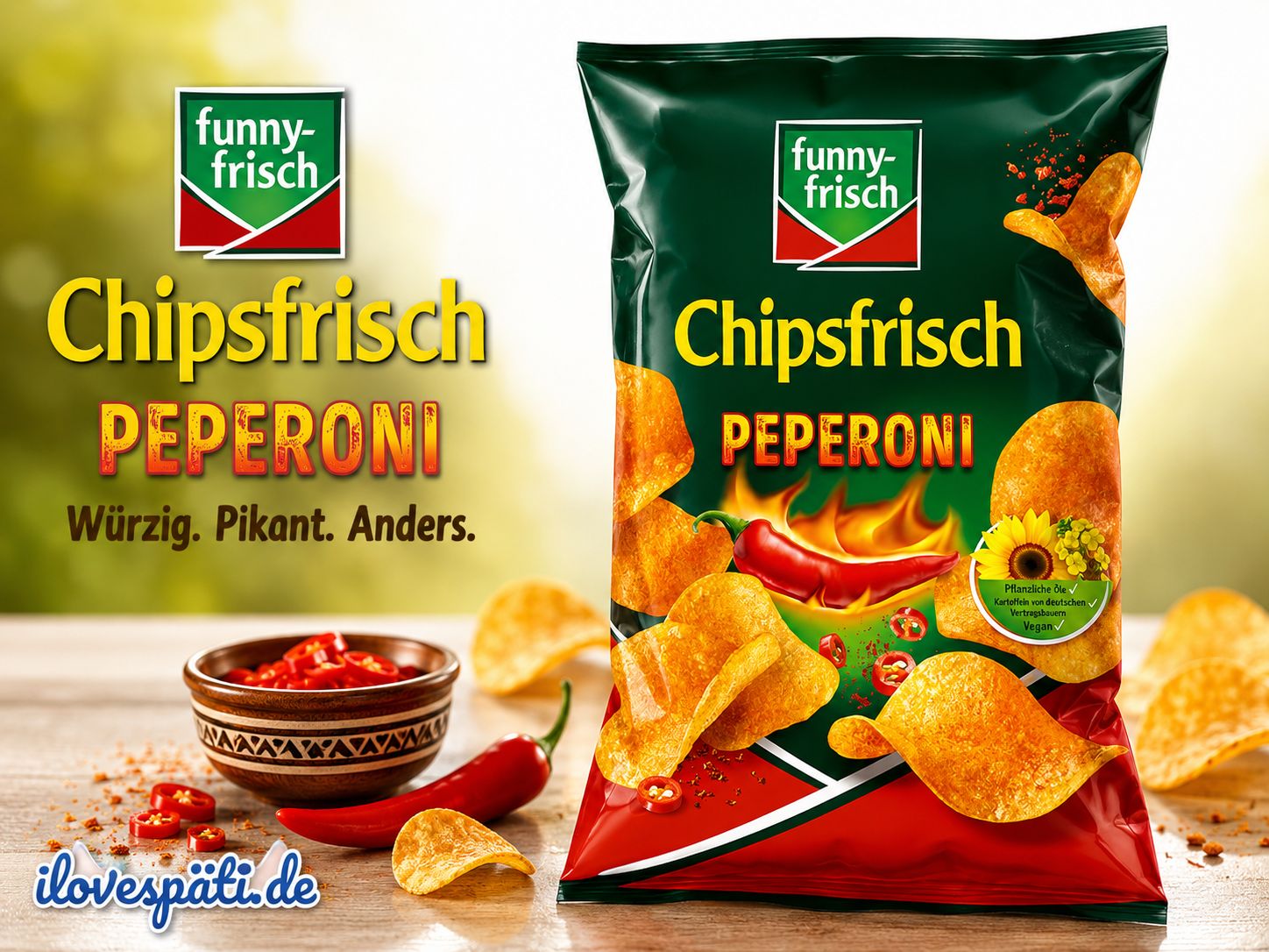 funny-frisch Chipsfrisch Peperoni Kartoffelchips 175 g