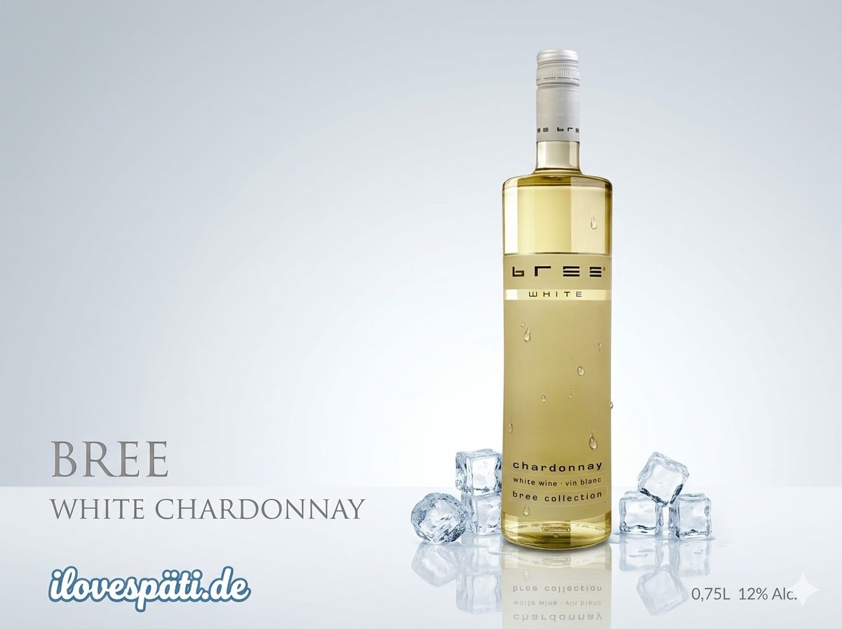 Bree Chardonnay halbtrockener Weißwein 0,75 l 12% vol