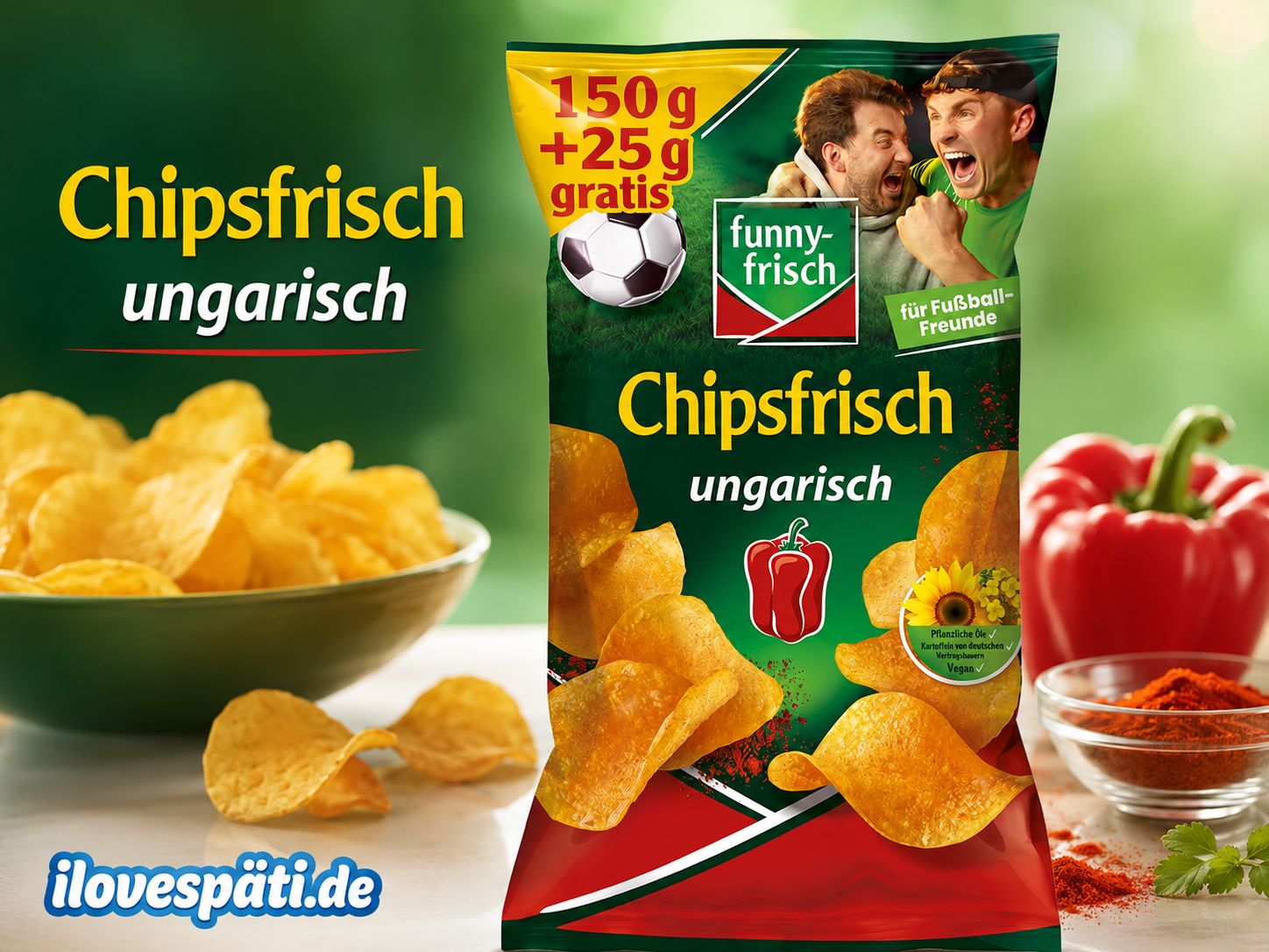 funny-frisch Chipsfrisch ungarisch Paprika-Chips 175 g
