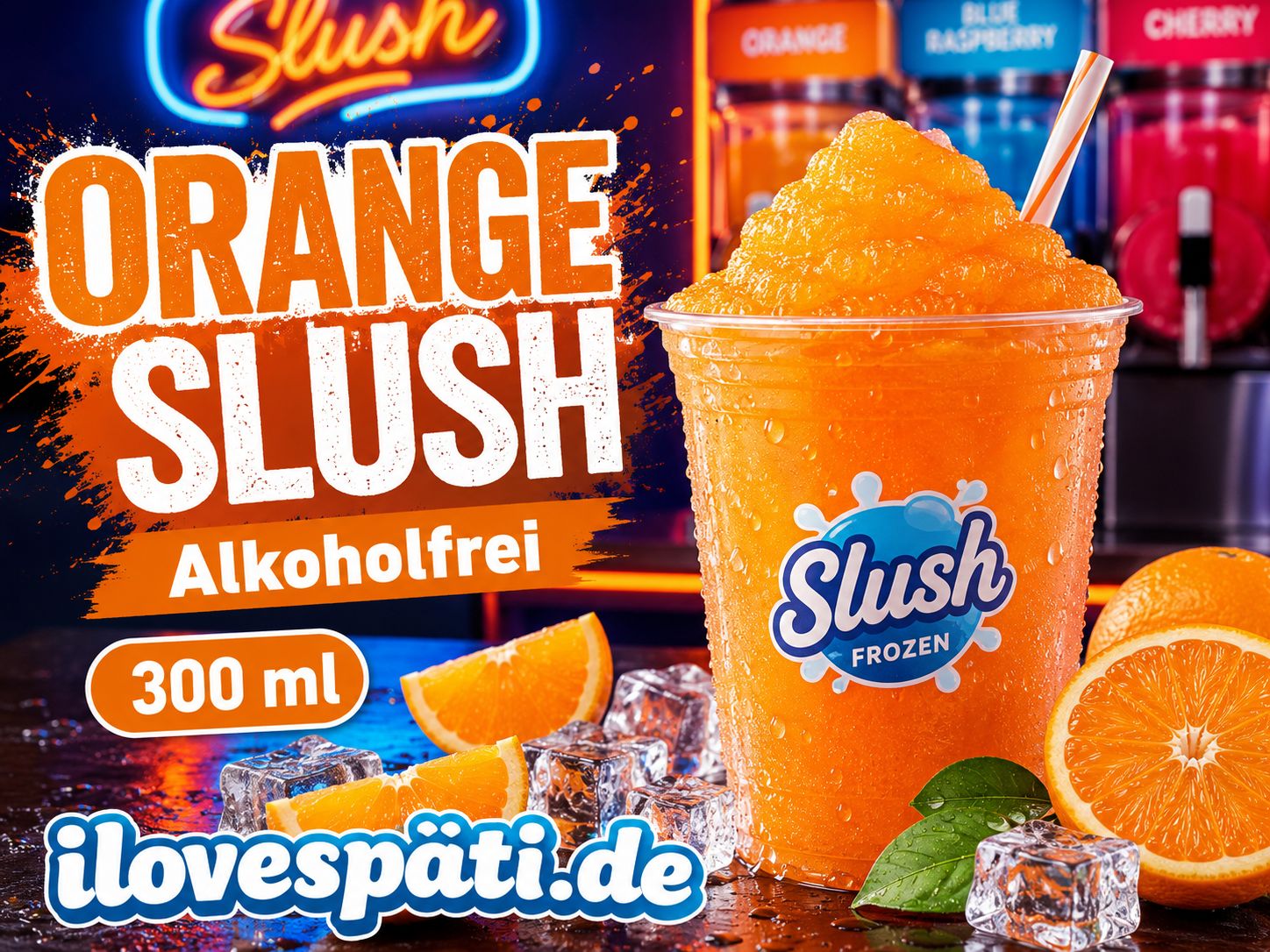 ORANGE SUNSET SLUSH – Orange Slush alkoholfrei – 300 ml