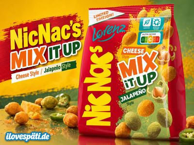Lorenz NicNac’s Mix It Up Cheese Style &amp; Jalapeño Style Limited Edition 110g.