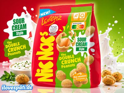 Lorenz NicNac’s Sour Cream Style – The Double Crunch Peanuts 110g