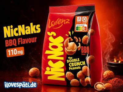 Lorenz NicNac’s BBQ Flavour – The Double Crunch Peanuts 110g.