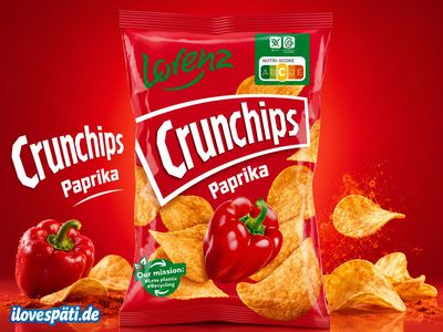Lorenz Crunchips Paprika – glutenfreie Kartoffelchips 150g