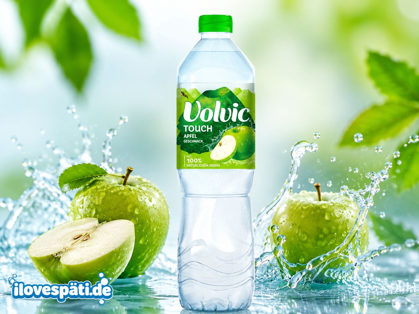 Volvic Touch Apfel Getränk mit Mineralwasser 1,5 L
