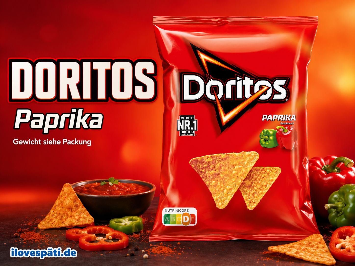 Doritos Paprika Tortilla-Chips 110 g