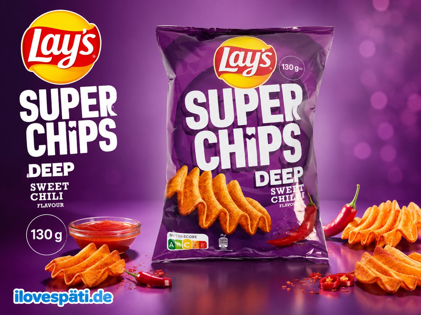 Lay’s Super Chips Deep Sweet Chilli Kartoffelchips 130 g