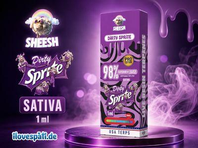 SHEESH Superior Pro Dirty Sprite 1 ml Einweg Vape Pen Sativa