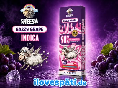 SHEESH Superior Pro Gazzy Grape 1 ml Indica Einweg Vape Pen