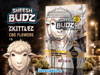 SHEESH BUDZ Zkittlez 1 g Infused CBD Flowers 0,0% THC