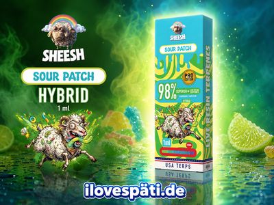 SHEESH Superior Pro Sour Patch 1 ml Hybrid Einweg Vape Pen