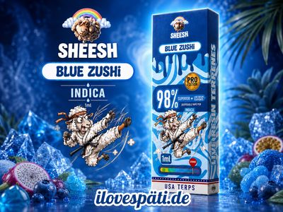 SHEESH Superior Pro Blue Zushi 1 ml Indica Einweg Vape Pen