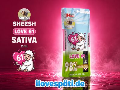 SHEESH Love 61 Signature Superior Pod 2ml 98% Sativa