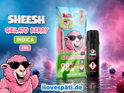 SHEESH Gelato Berry Superior Pod 2ml 98% Indica
