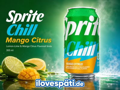 Sprite Chill Mango Citrus Limonade 355 ml – koffeinfrei