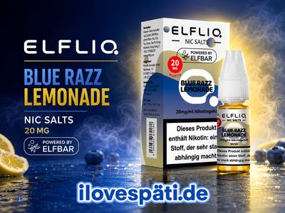 ELFBAR ELFLIQ Blue Razz Lemonade Nikotinsalz-Liquid 10 ml – 20 mg/ml