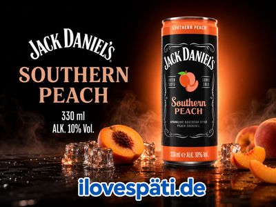 Jack Daniel’s Southern Peach Whiskey-Cocktail 330 ml – 10 % vol.