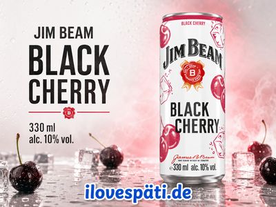 Jim Beam Black Cherry Bourbon-Mixgetränk 330 ml – 10 % vol.
