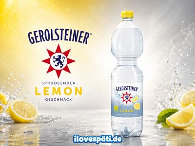 Gerolsteiner Lemon Wasser mit Zitronengeschmack 1,5 l – 0 kcal